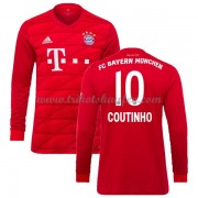 Günstige Bayern München 2019-20 Philippe Coutinho 10 Fußballtrikots Heimtrikot Langarm..